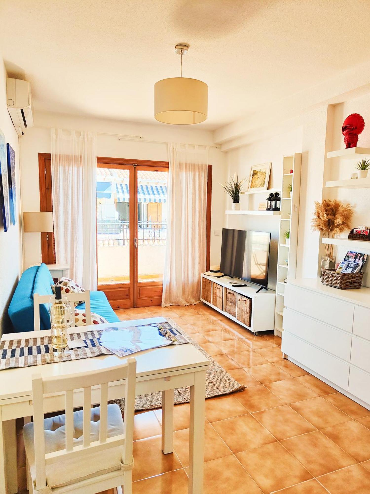 Blue House In Santa Pola Apartment Exterior photo